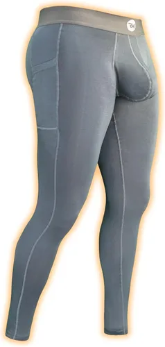 Pantalones de Compresión Real Men Modal ABCD Pouch - 1 Paquete, Leggings Modales para Hombres, Pantalones de Yoga, Mallas, Capa Base para Clima Frío