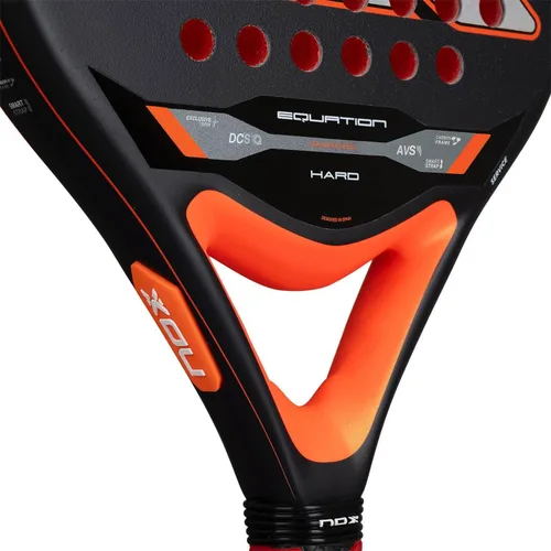 Miniatura 5 de NOX Raqueta de pádel Equation Hard 2026 Pala Padel de forma redonda Sistema antivibración AVS, tecnología exclusiva de giro y doble rugosidad