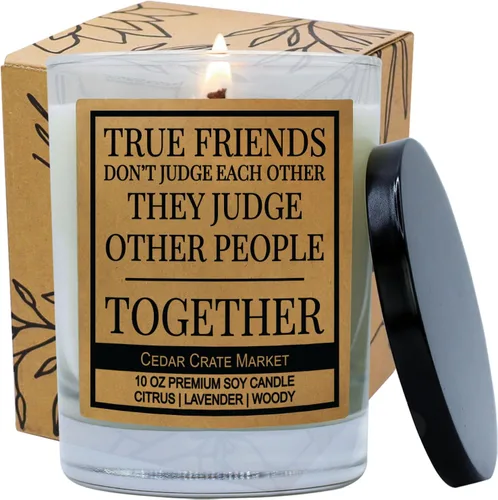 True Friends Don't Judge Each Other They Judge Other People Together, mejor amigo, regalos de amistad, regalos de cumpleaños, regalos de despedida,