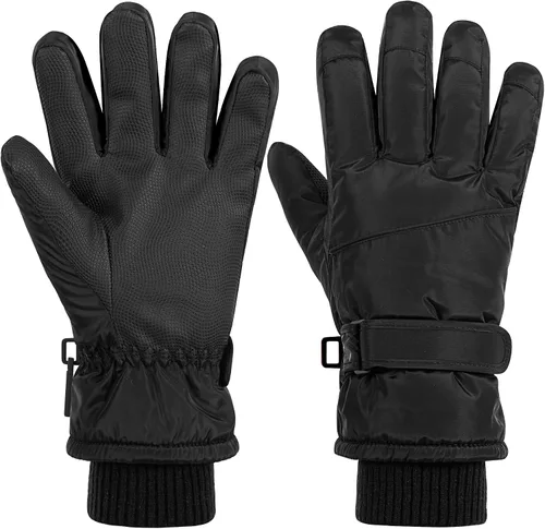 Guantes de esquí para mujer, para pantalla táctil, resistentes al viento y al agua, guantes térmicos de invierno para nieve, esquí, ciclismo,