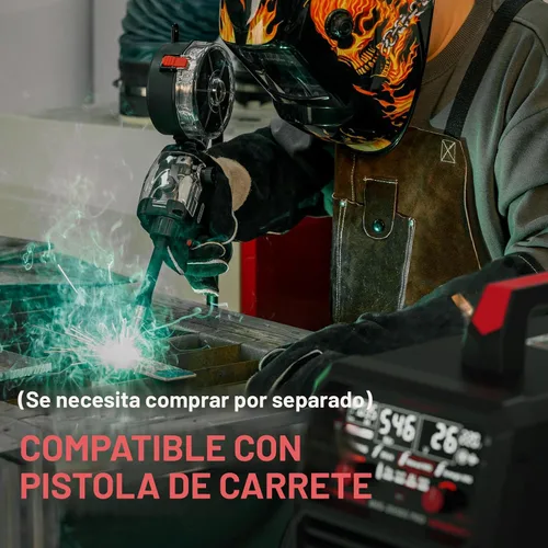 Miniatura 5 de YESWELDER Soldador MIG-205DS PRO MIG, 200Amp 110/220V Máquina de soldadura MIG de doble voltaje, 5 en 1 Gas MIG/Flux Core MIG/Spool Gun MIG/Spool