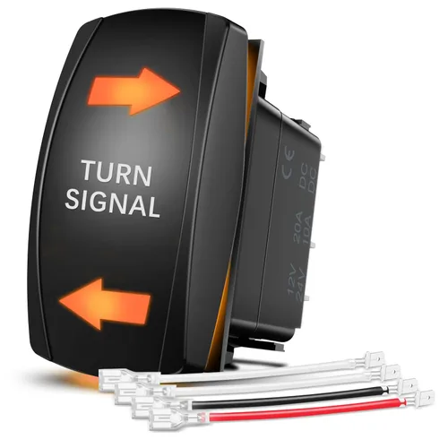 Miniatura 6 de Nilight Interruptor basculante de barra de luz de techo, interruptor de barra de luz LED, interruptor de barra de luz LED de 5 pines, interruptor