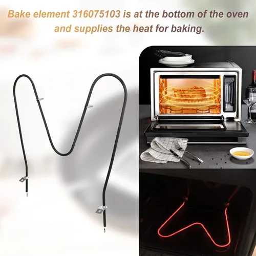 Miniatura 4 de Elemento calefactor para horno 316075103 316075104 para Frigidaire Kenmore 790 Reemplaza 316075102 PS438018 AP2125026 FEF366EMD FEF366ECD FEF326FSE