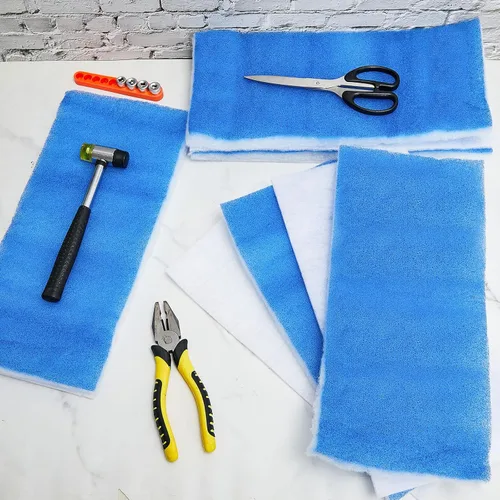Miniatura 7 de Nuenen 8 piezas de filtro de cabina de pintura, filtro de cabina de aerógrafo, aerosol, extractor, reemplazar los filtros de pinturas de doble capa