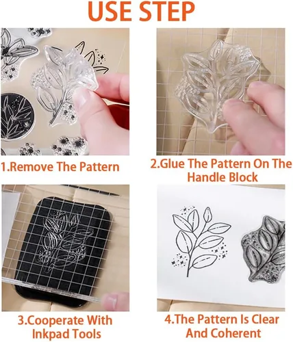 Miniatura 4 de 4 temas, 34 sellos transparentes, sello retro de goma transparente, sellos de silicona transparente para manualidades, álbumes de recortes
