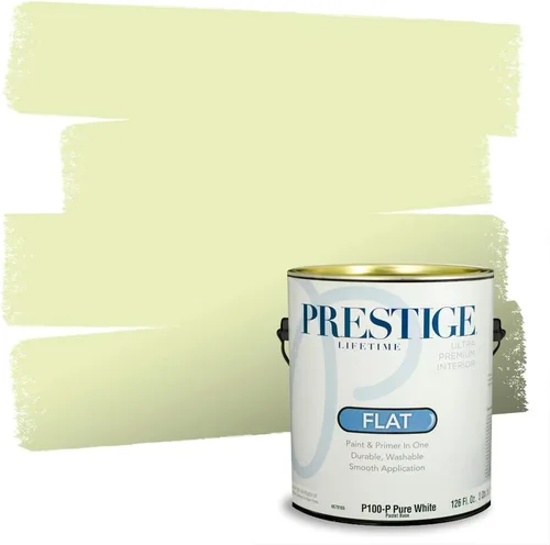 Miniatura 158 de PRESTIGE Pinturas Pintura interior e imprimación en uno, 1 galón, cáscara de huevo, aventura