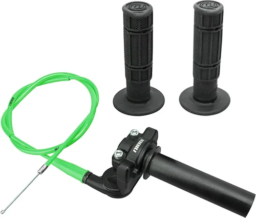 NIBBI Empuñadura de acelerador giratorio, empuñaduras para bicicleta de tierra con cable de acelerador y empuñadura de manillar para bicicleta pit