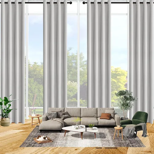 Miniatura 12 de Qiseca Cortinas extralargas de 132 pulgadas de largo para sala de estar, cortinas de techo de 11 pies, ventanas altas hechas a medida de 2 pisos