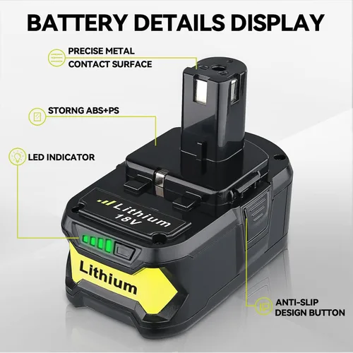 Miniatura 3 de 2 paquetes actualizados 7.0Ah P108 18V repuesto para batería Ryobi 18V P102 P103 P104 P105 P107 P109 P122 PBP005 PBP004 PBP003 Herramientas