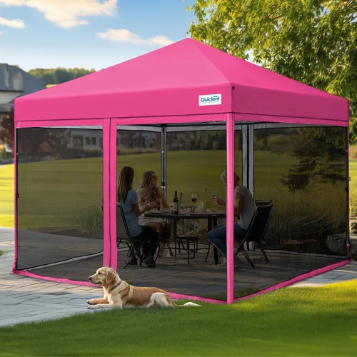 Miniatura 15 de Toldo desplegable Quictent Ez con pantalla de malla para carpa, con laterales de malla Canela