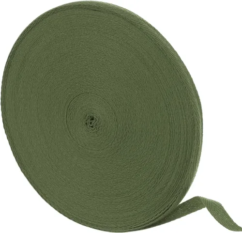 Miniatura 98 de uxcell Cinta de sarga de algodón de 50 yardas, cinta de espiga de 3/8 pulgadas para coser ropa, manualidades (azul)