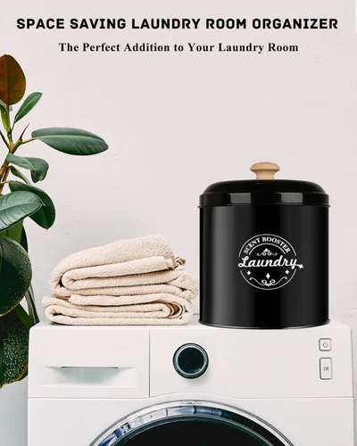 Miniatura 7 de Recipiente dispensador de perlas de aroma para la organización de la lavandería. Contenedores de lavandería para organizar con tapa. Decoración