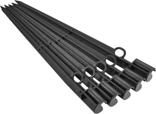 M METERXITY Paquete de 5 estacas de apoyo de riego por goteo – Estacas de sujeción para tubería de goteo para césped de jardín, se aplican al