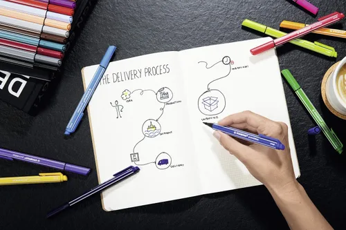 Miniatura 8 de STABILO Fineliner pointMax - Paquete de 8 - Colores surtidos Colores Variados