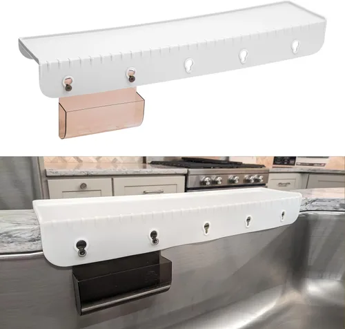 SiliProducts SiliSink - Protector de bordes de silicona XL para fregadero de cocina, se adapta a 3.75 a 4 pulgadas de ancho, el protector de borde