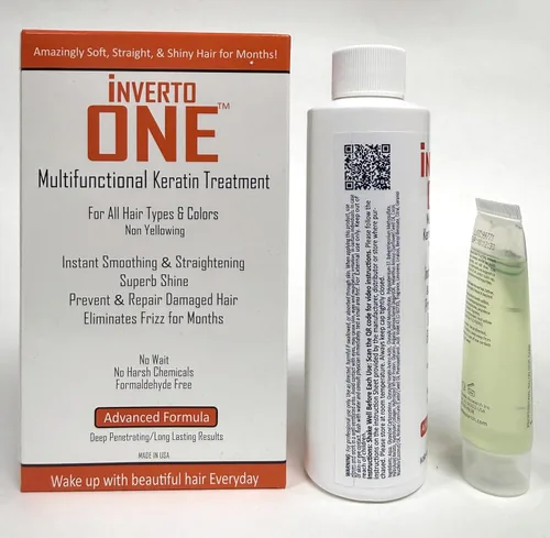Miniatura 2 de INVERTO ONE - Kit de queratina brasileña sin formaldehído de 6.1 fl oz con champú clarificante, tratamiento vegano de grado de salón para resultados
