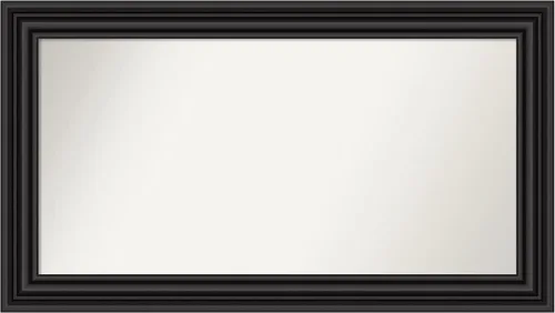 Miniatura 547 de Amanti Art Espejo personalizado, espejo de baño negro puente, espejo de pared o espejo de tocador de baño sobre el fregadero (26 x 26 pulgadas)