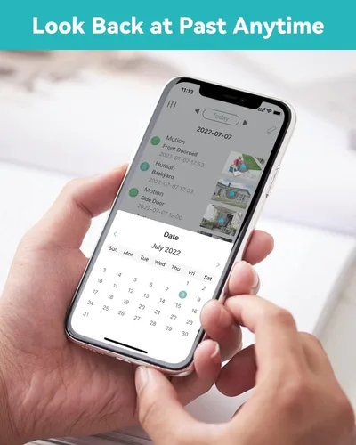 Miniatura 9 de WUUK - Cámara de timbre inalámbrica sin suscripción, timbre de cámara de 3MP, base de inicio incorporada con almacenamiento de 32GB, timbre de video