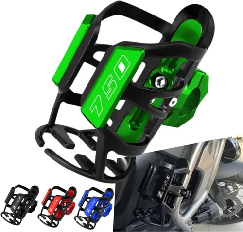 Miniatura 2 de Z - Accesorios CNC para motocicleta Kawasaki Z750 Z900 Z750R/750S ajustable para botella de agua de bebidas soporte X (color Z750 negro)