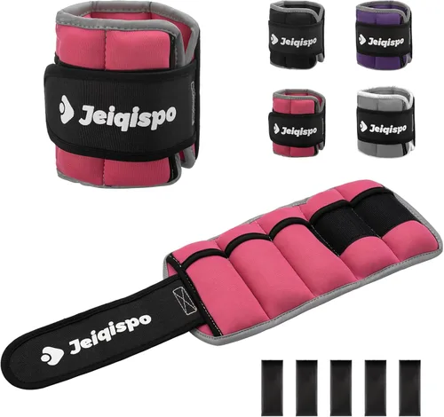 Pesas ajustables para tobillo 1 par de 4 10 libras con peso extraíble para hombres, mujeres y niños, fuerza pesada para fitness, gimnasio, Rosa