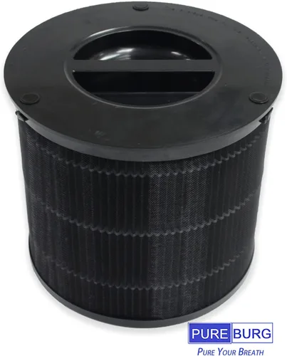 Miniatura 3 de PUREBURG Filtro de repuesto compatible con purificador de aire Smartmi P1, paquete de 2 unidades H13 HEPA de 4 etapas de filtración de carbón