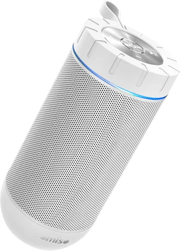 Miniatura 8 de comiso Altavoz Bluetooth, altavoz portátil impermeable IP65 con sonido estéreo HD de 360°, graves intensos, emparejamiento TWS, tiempo