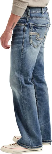 Miniatura 2 de Silver Jeans Co. Jeans de pierna recta Zac de ajuste relajado para hombre - Legacy