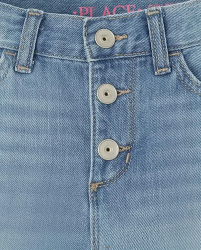 Miniatura 2 de The Children's Place Pantalones cortos de mezclilla de moda para niñas