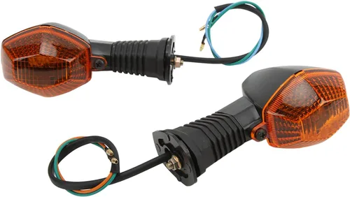 KIMISS Luz de giro de motocicleta, lámpara indicadora de giro delantero ABS de 12 V intermitentes de repuesto para DL 1000 VStrom 20062012 (marrón