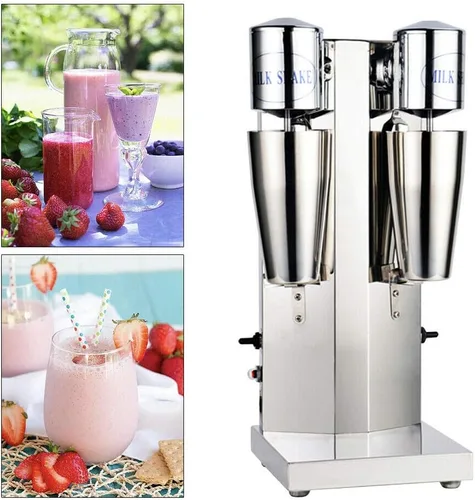 Miniatura 10 de Máquina para hacer batidos de leche comercial, máquina eléctrica para hacer malta, mezclador de bebidas con mezclador de malta de una sola cabeza