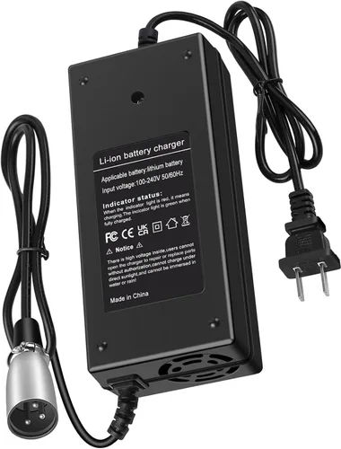 Miniatura 9 de Cargador XLR macho de 42V 2A de 3 pines para Razor MX500, MX650, GT GT750, Izip I600 I750 I1000 Mongoose M750, Currie, Schwinn S1000, S600, ST1000