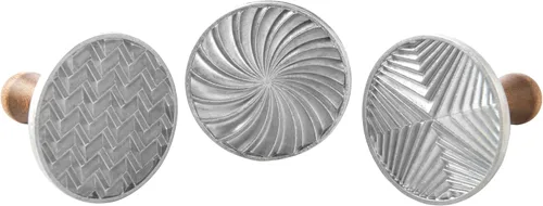 Nordic Ware – Sellos de galletas fundidos geométricos