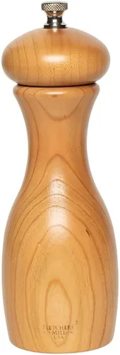 Miniatura 52 de Fletchers' Mill - Colección Marsala de molinillo de pimienta, cereza, 4 pulgadas, grosor ajustable fino a grueso, fabricado en Estados Unidos Negro