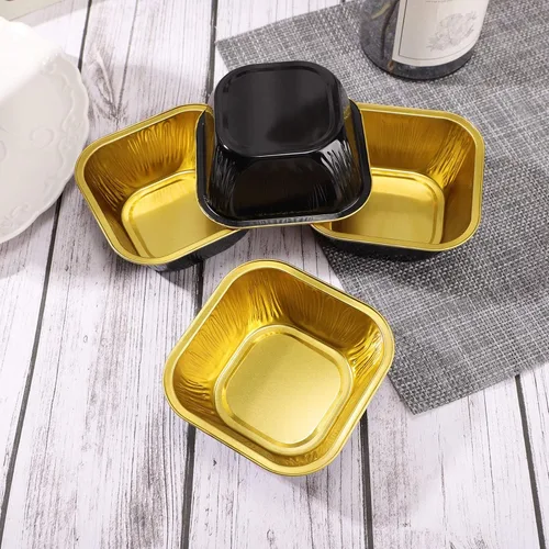 Miniatura 5 de EUSOAR - Tazas para cupcakes con tapas, 8 onzas, 50 unidades de flan de postres desechables, 3.5 x 2.7 x 1.6 pulgadas con tapas, postres de papel