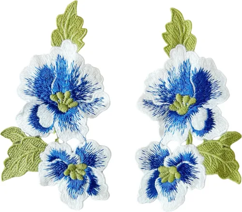 Miniatura 16 de 5 parches de flores coloridas, parches de loto para coser para planchar para ropa de bricolaje, jeans, costura Conjunto de loto