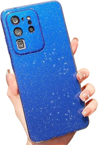 Miniatura 120 de MINSCOSE Compatible con Samsung Galaxy S22 Plus Case, Bonito Color Neón Brillante, con Purpurina Brillante Delgada Resistente a Golpes de Silicona