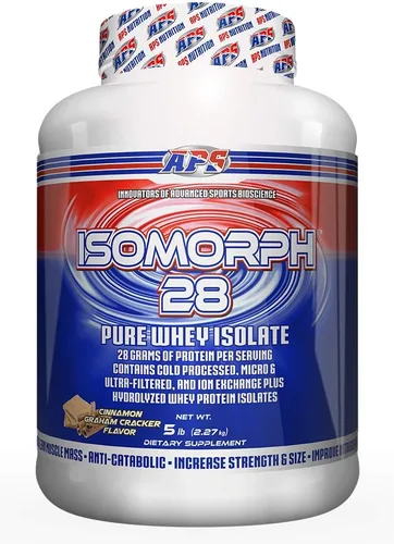 Miniatura 23 de APS Nutrition Isomorph 28 Proteína en polvo Aislado de suero puro Aislados prensados en frío, ultrafiltrados e intercambio iónico 0.99 oz