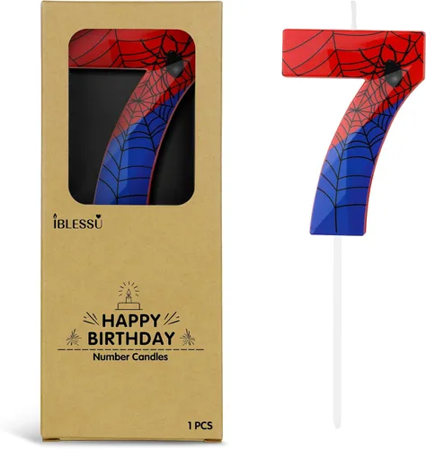 Miniatura 19 de Velas de cumpleaños de autos de carreras número 3, velas de cumpleaños a cuadros negros y blancos de 2.68 pulgadas, velas de números con temática