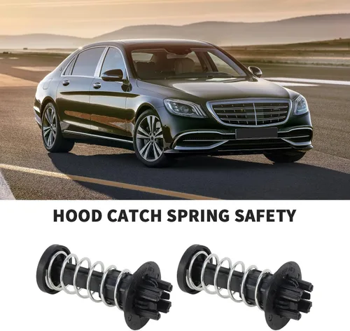 Miniatura 5 de 2048800127 Resorte de Seguridad de Gancho de Capó 2007-2020 para Mercedes W204 X204 W212 C300 C350 E550 GLK350 Reemplazo # 2048800127 A2048800127