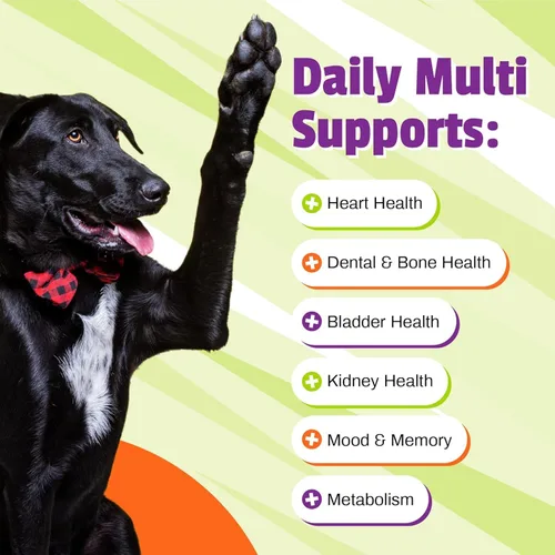 Miniatura 3 de Pet Naturals Multivitamínico diario para perros, sabor vegetal, 150 masticables - Deliciosos masticables con aminoácidos y antioxidantes - Apoya