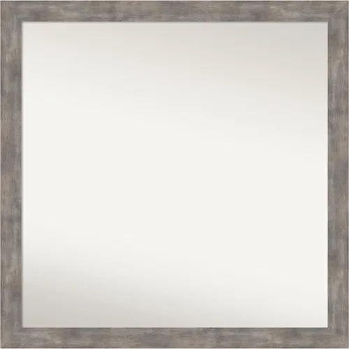 Miniatura 28 de Amanti Art Silver Bathroom Mirror for Over Sink, 24x49 Custom Made Marred Pewter Rectangle Vanity Mirror, Oversize Casual Wood Frame, Hangs Estaño