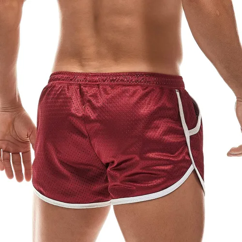Miniatura 3 de AIMPACT Pantalones cortos de malla para hombre, de 3 pulgadas, sexy, con abertura lateral, pantalones cortos de entrenamiento para correr