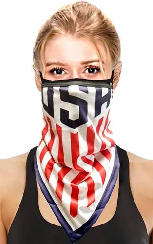 Miniatura 5 de CCFW Face Bandana Ear Loops Elegante Hombres Mujeres Polainas de Cuello para Polvo Viento Moto