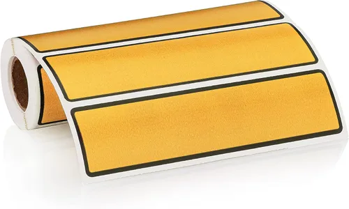 Miniatura 13 de Carstens Etiquetas adhesivas adhesivas, 5 3/8 x 1 3/8 pulgadas, etiquetas para carpetas de anillos de 1.5 a 4 pulgadas, lavanda, rollo de 200