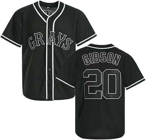 Josh Gibson Homestead - Camiseta de béisbol para hombre #20 con costuras S-XXXL