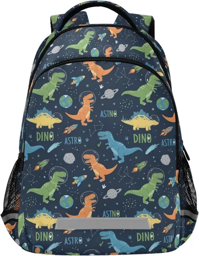 Miniatura 48 de MNSRUU Mochila escolar con correa para el pecho, mochila para laptop Galaxy Planets, mochila de senderismo de viaje para niños y niñas, Animal 031