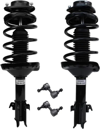 Miniatura 12 de Detroit Axle - Kit de puntales delanteros 2WD para Ford F-150 2005-2008 Lincoln Mark LT 2005-2008, 2 puntales con muelle helicoidal, 2 enlaces