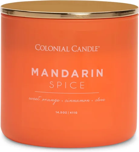 Miniatura 33 de Colonial Candle Winter Woods - Vela perfumada en frasco, colección Pop of Color, 3 mechas, verde, 14.5 onzas, hasta 60 horas de combustión