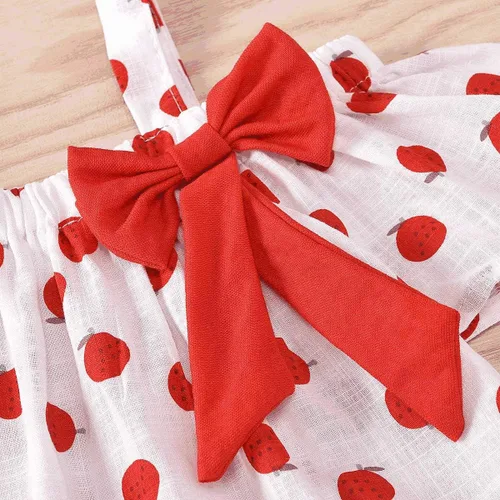 Miniatura 3 de Hipea Ropa de verano para bebés y niñas pequeñas, camisola con volantes, lunares y pantalones cortos casuales, ropa para recién nacida