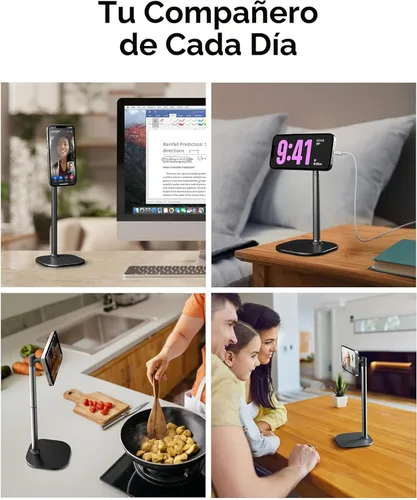 Miniatura 5 de COOPER MagStand, soporte magnético ajustable para iPhone para escritorio y teléfono para grabación de video, compatible con MagSafe, soporte